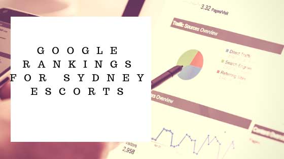 Google position for Sydney Escort