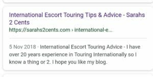 International Escort Snippet