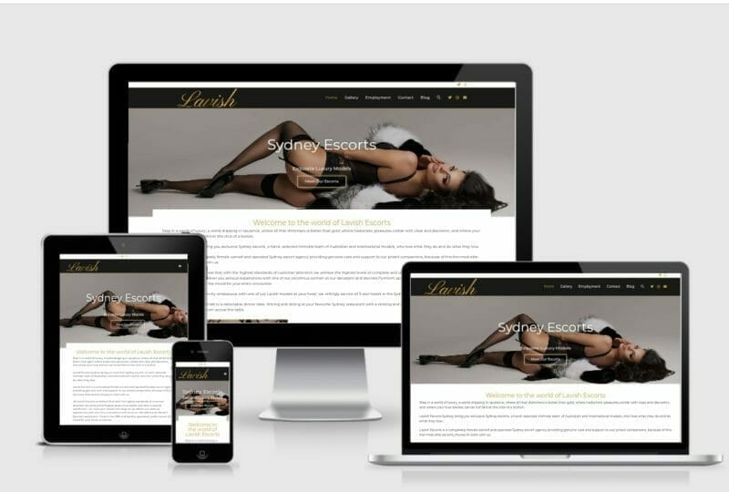 Lavish Escort Agency Website Design