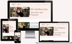 Maddison Jones Website Design